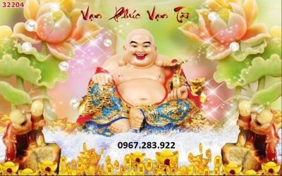 Tranh 3D- Tranh Phật Di Lặc