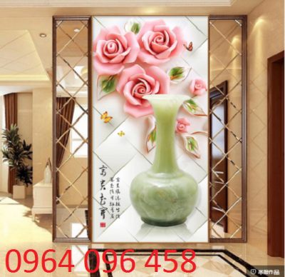 tranh gạch 3d phòng khách - NB44