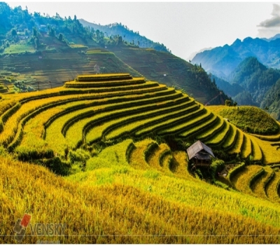 Tranh gạch 3d núi đồi -422AK