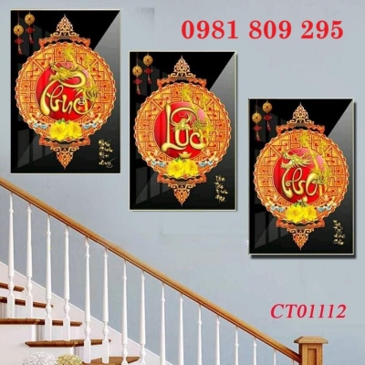 Tranh gạch , gạch ốp tường 3d phúc lộc thọ