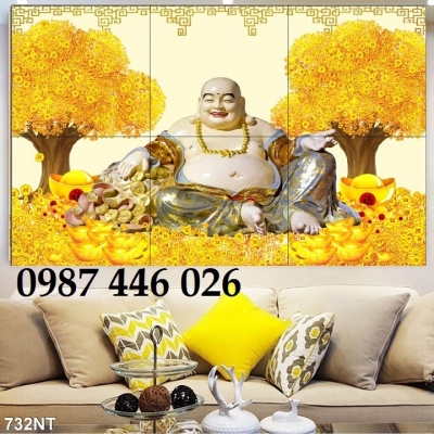 Tranh gạch  men cây tiền tài lộc HP09393