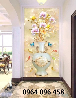 Tranh gạch 3d trang trí phòng khách đẹp - MXVC32