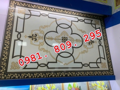 Gạch thảm khắc kim cao cấp phòng khách , phòng thờ , hiên nhà