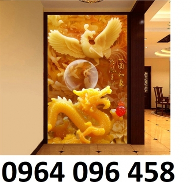 Tranh phong thủy phòng khách tranh gạch 3d - CXXX3