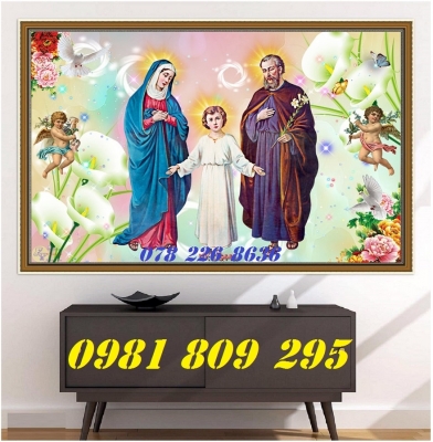Gạch tranh 3d công giáo, tranh 3D đức mẹ Maria JP566