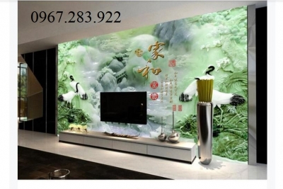 Tranh 3D- Tranh chim Hạc