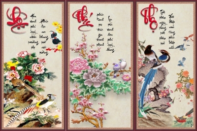 Gạch tranh 3d phúc lộc thọ - DZ222