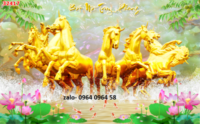Tranh gạch 3d mã đáo thành công - GFD071