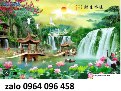 Tranh gạch 3d phong cảnh đồng quê - CBVV8