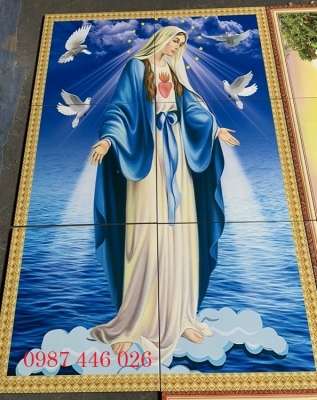 Gạch tranh thiên chúa, tranh công giáo HP8273