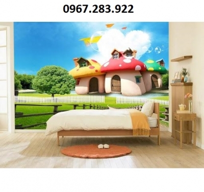 Tranh 3D- Tranh gạch phòng ngủ