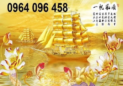 Tranh gạch 3d thuyền buồm - 833XC