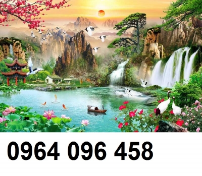 tranh gạch 3d ốp tường trang trí - 654DM
