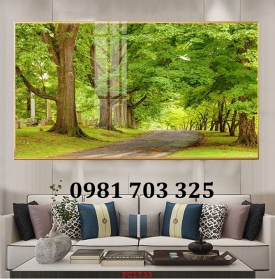 Gạch tranh thác nước trang trí