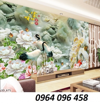 Tranh gạch 3d trang trí phòng khách - 3677CVV