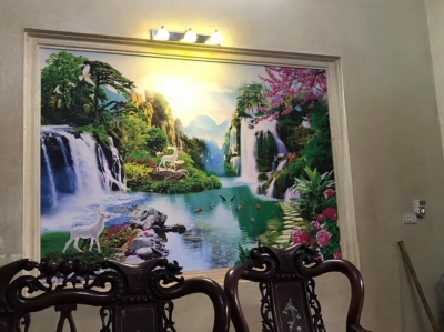 Tranh 3D sơn thủy hữu tình