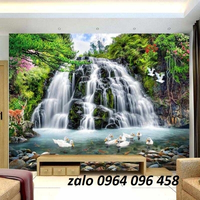 tranh 3d phong cảng thiên nhiên - gạch tranh 3d ốp tường - 764SL