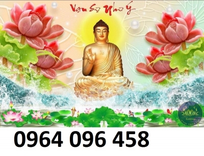 Tranh gạch 3d ốp tường phật phòng thờ - XCXV44