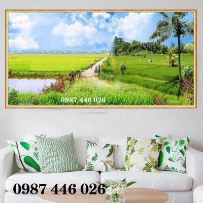 Gạch ốp tường tranh phong cảnh tự nhiên