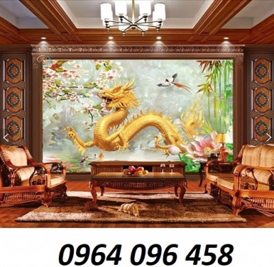 Tranh rồng 3d - tranh gạch rồng 3d - 865SM
