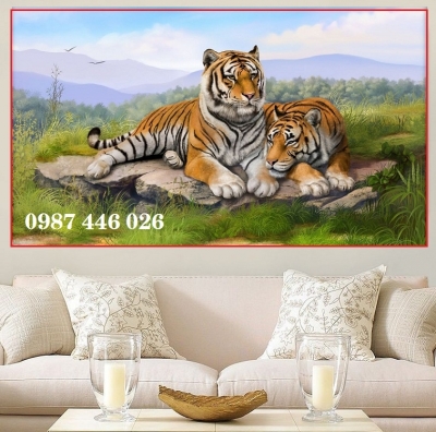 Tranh gạch men con hổ HP8322