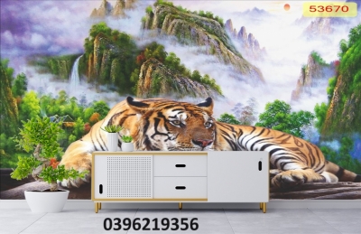 Tranh hổ đẹp 3D