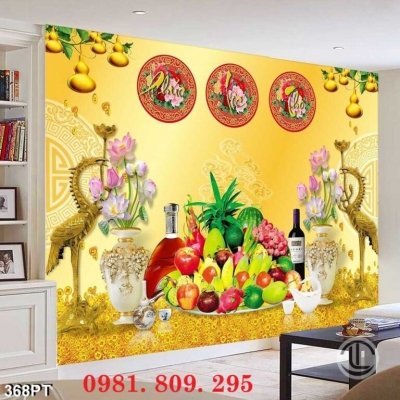 Tranh gạch phúc lộc thọ , gạch tranh phòng thờ