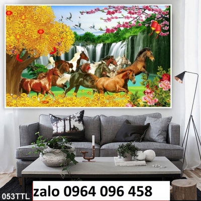 Tranh gạch 3d mã đáo thành công - CVNN04