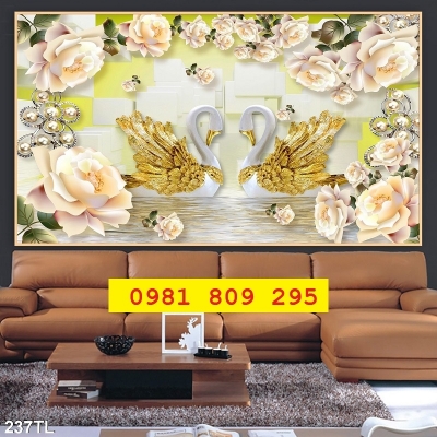 Gạch tranh ốp tường hoa , tranh sứ ngọc HN9991