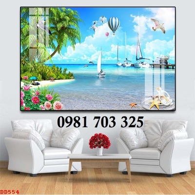 Gạch tranh phong cảnh biến dán tường