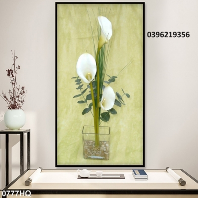 Tranh gạch hình hoa đẹp 3D
