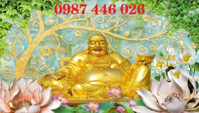 Tranh gach men thần tài HP08183