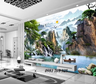Tranh 3D- tranh gạch ốp tường