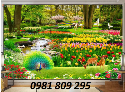 Tranh thác nước- gạch tranh 3d