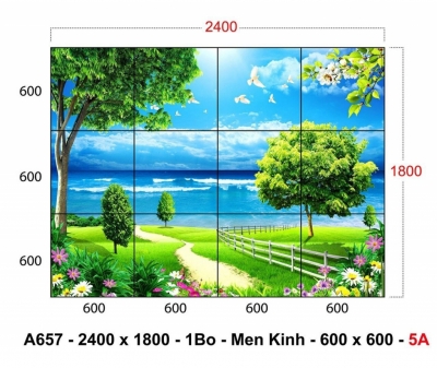 Gạch men dán phòng khách