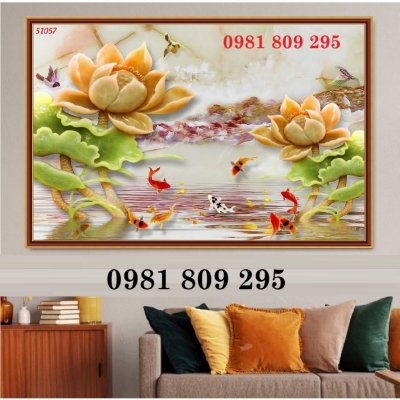 Gạch ốp tường , gạch trang trí , tranh hoa sen