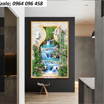 Tranh gạch 3d ốp tường cầu thang - 8C5RCX