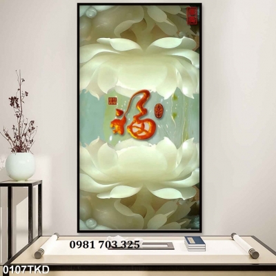 Tranh gạch khổ đứng đẹp trang trí