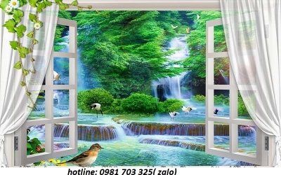 Tranh gạch men 3D phòng ngủ