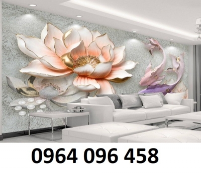 Tranh gạch 3d dán tường phòng khách - 78KK