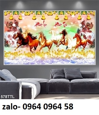 Tranh gạch 3d ốp tường mã đáo thành công - 998SXC