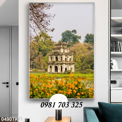 tranh khổ đứng- tranh gạch men 3D