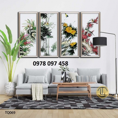 Tân trang phòng khách- gạch tranh 3D