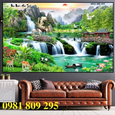 gạch tranhphong cảnh 3d , tranh gạch ốp tường