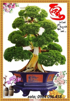 Tranh gạch men 3d mẫu cây cảnh - 832SV