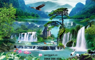 tranh gạch 3d phong cảnh - 43VB