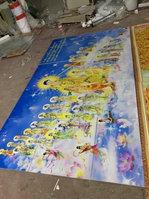 Tranh gạch 3d ốp tường phật phòng thờ - SLM29