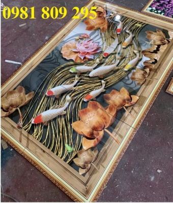 Gạch tranh 3d cá chép