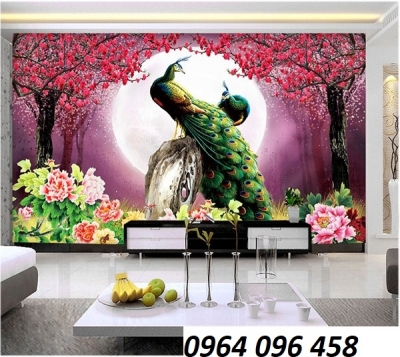 Tranh gạch 3d ốp tường phòng khách đẹp - GSXC43