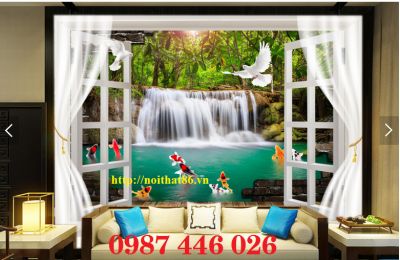 Gạch tranh cửa sổ HP92333